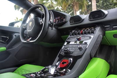 Grey Lamborghini Huracan Spyder