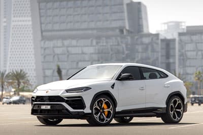 White Lamborghini Urus