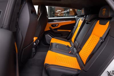 White Lamborghini Urus